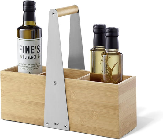 Zack SCARTA Utensilienbox Edelstahl / Bambus