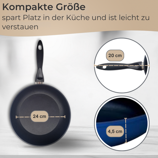 Riess Kelomat Pfanne beschichtet blau 24 cm