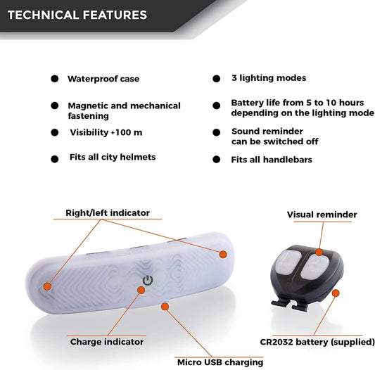 Overade (Ankorstore) lighting for bicycle helmet