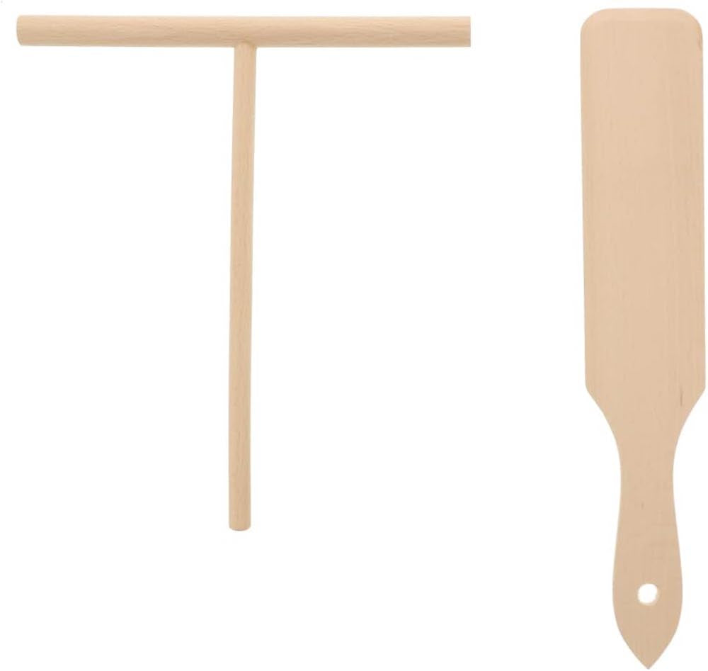 Hofmeister Crepes-Set Cprepes Wender Verteiler Buchenholz 30 cm Teig Spatel