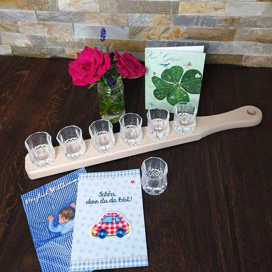 Hofmeister Schnapslattefür 6 Schnapsgläser