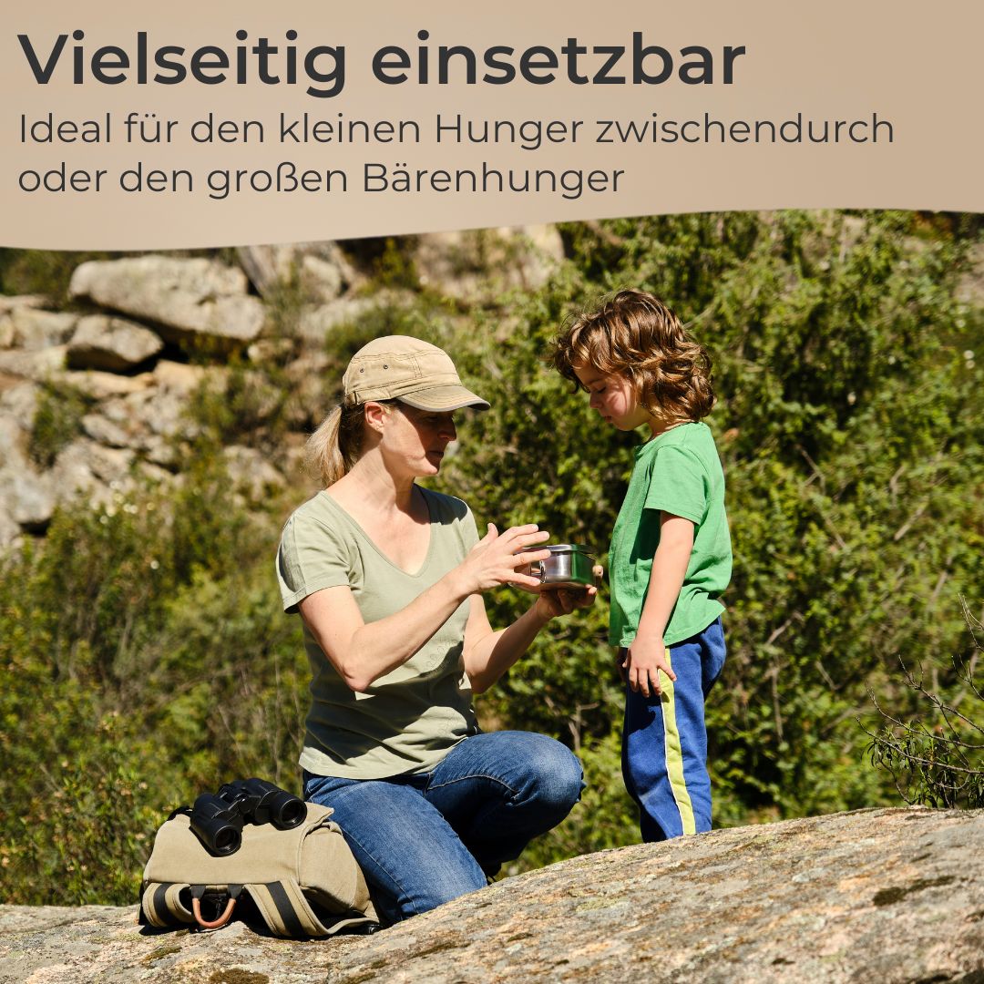 MATO Edelstahl Vesperdose 14 x 18 cm Vesperbox Brotdose Lunchbox Dose Box Behälter