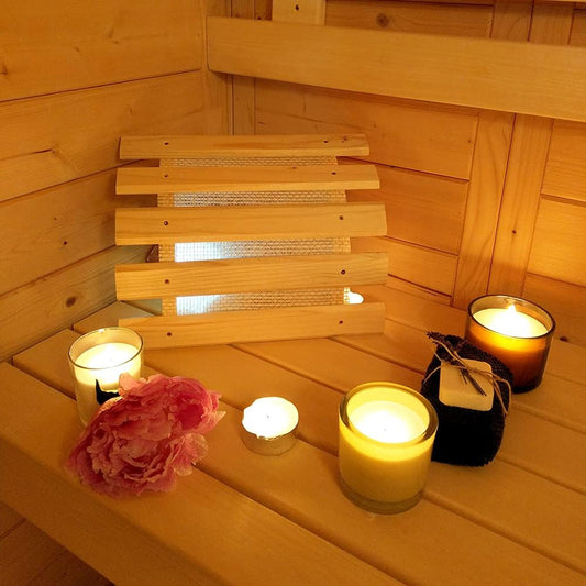 Hofmeister Ecklampenschirm Lampenschirm Fichtenholz indirektes Licht für Sauna