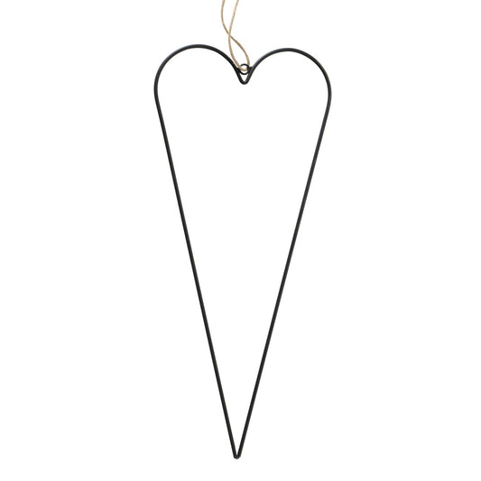 Boltze Dekoanhänger Curo 3er Set Herz schwarz