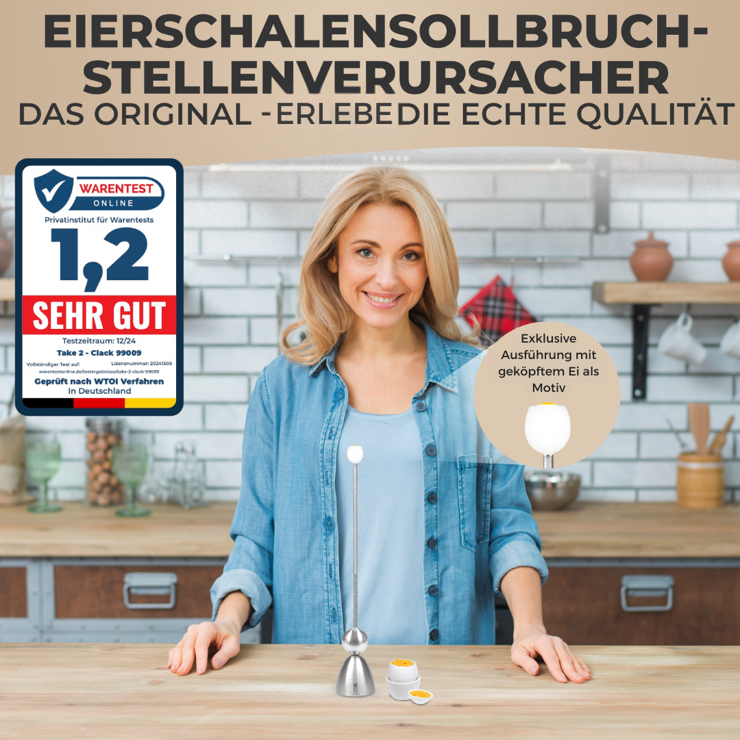 Take2 Clack Sonderedition Frühstücksei aus Silikon
