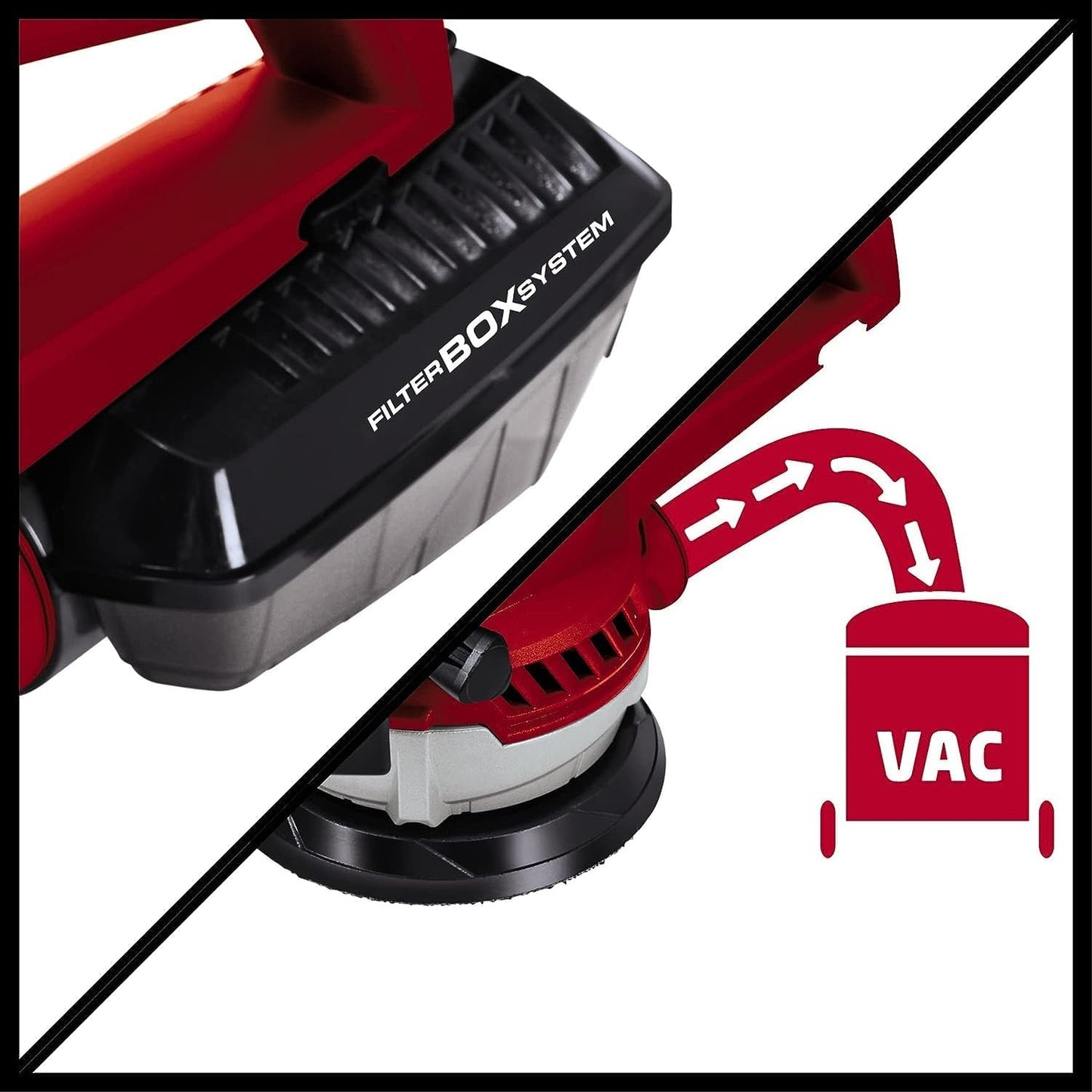 Einhell Exzenterschleifer TE-RS 40 E – 400 W, Drehzahlregelung, Staubabsaugung