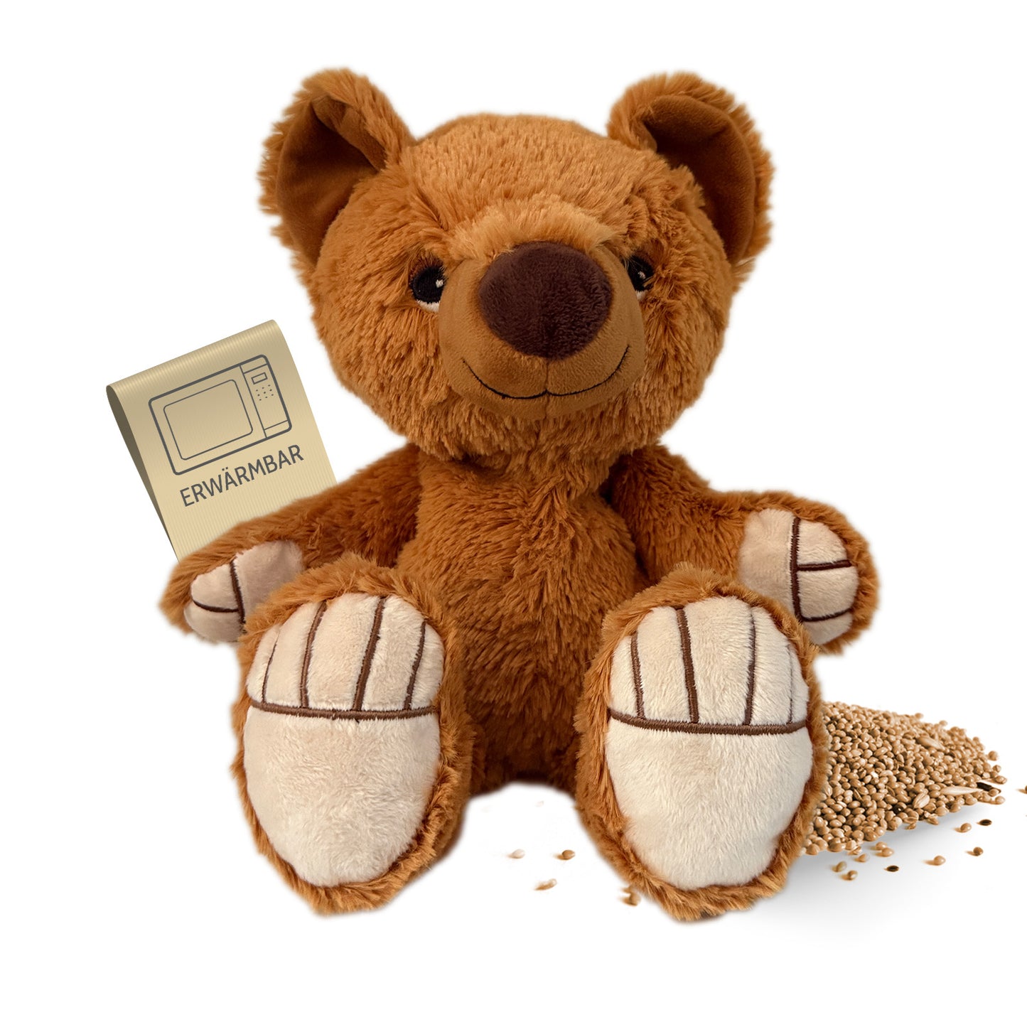 Habibi Plush Classic Wärmetier Bär braun Kuscheltier Wärmekissen Kuscheltier