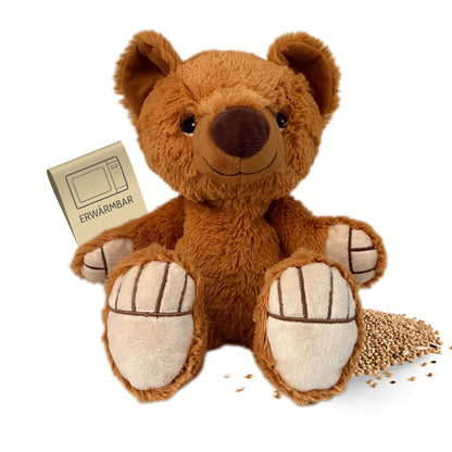 Habibi Plush Classic Wärmetier Bär braun Kuscheltier Wärmekissen Kuscheltier
