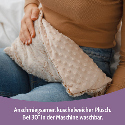 Habibi Plush Premium Wärmekissen creme