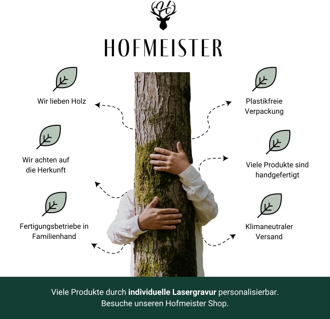 Hofmeister Raclettschaber 8er Set Buchenholz