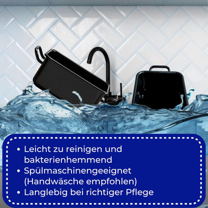 Riess Enamel 2-Piece Set Mini Baking and Serving Dishes for Air Fryer