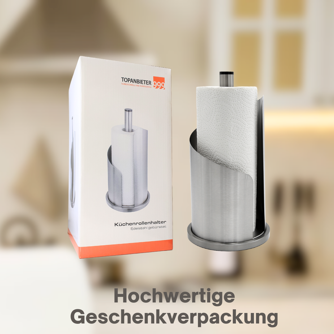 Küchenrollenhalter Edelstahl matt Rollenhalter Papierhalter Küchenrolle einhand