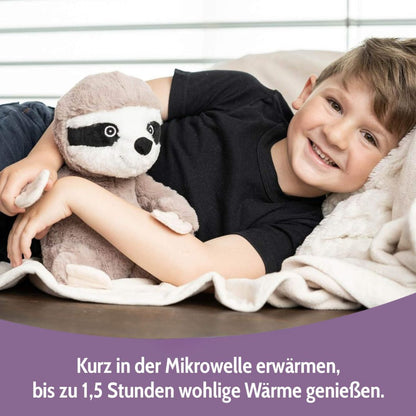 Habibi Plush Premium Wärmetier Faultier herausnehmbares Körnerkissen