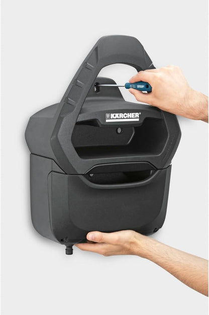Kärcher hose holder with plastic box, black
