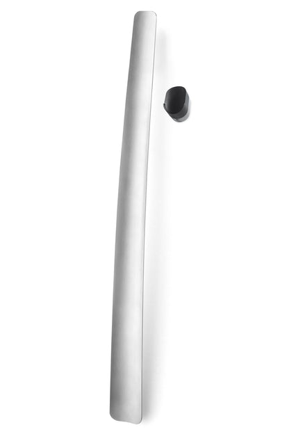 ZACK CALZO Schuhlöffel 55 cm mit Wandhalterung Edelstahl robuster Schuanzieher