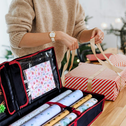 Aufbewahrungstasche Geschenkpapier 90 cm schwarz, Aufbewahrungsbox wasserabweisend, staubdicht