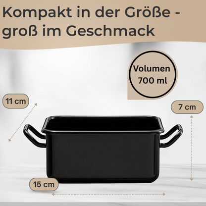 3-piece starter set for the air fryer (2 enamel baking pans &amp; 1 oven tongs) 