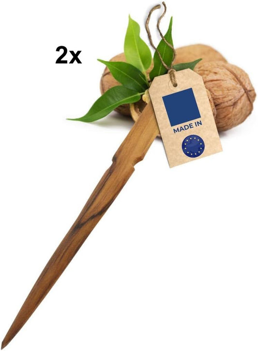 Hofmeister 2x letter opener walnut wood letter knife paper knife post opener