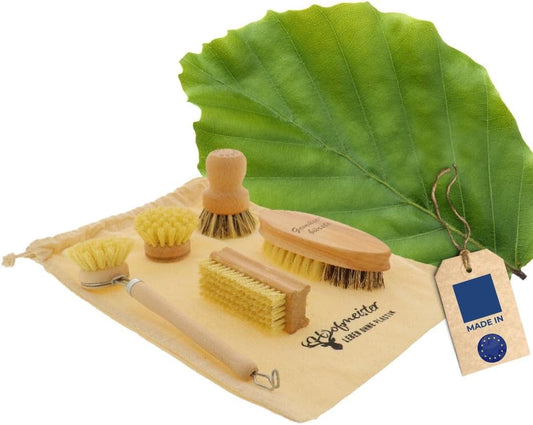 Hofmeister wooden brush set, 5 pieces