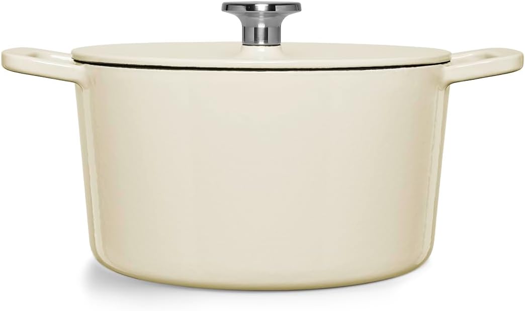 Fissler Moments Collection/Emaillierte Gusseisen-Bräter Ø 24 cm elfenbeinweiß