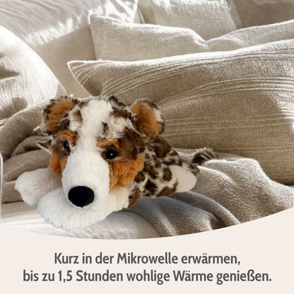 Habibi Plush Classic Wärmetier Australian Shepherd Kuscheltier Wärmekissen