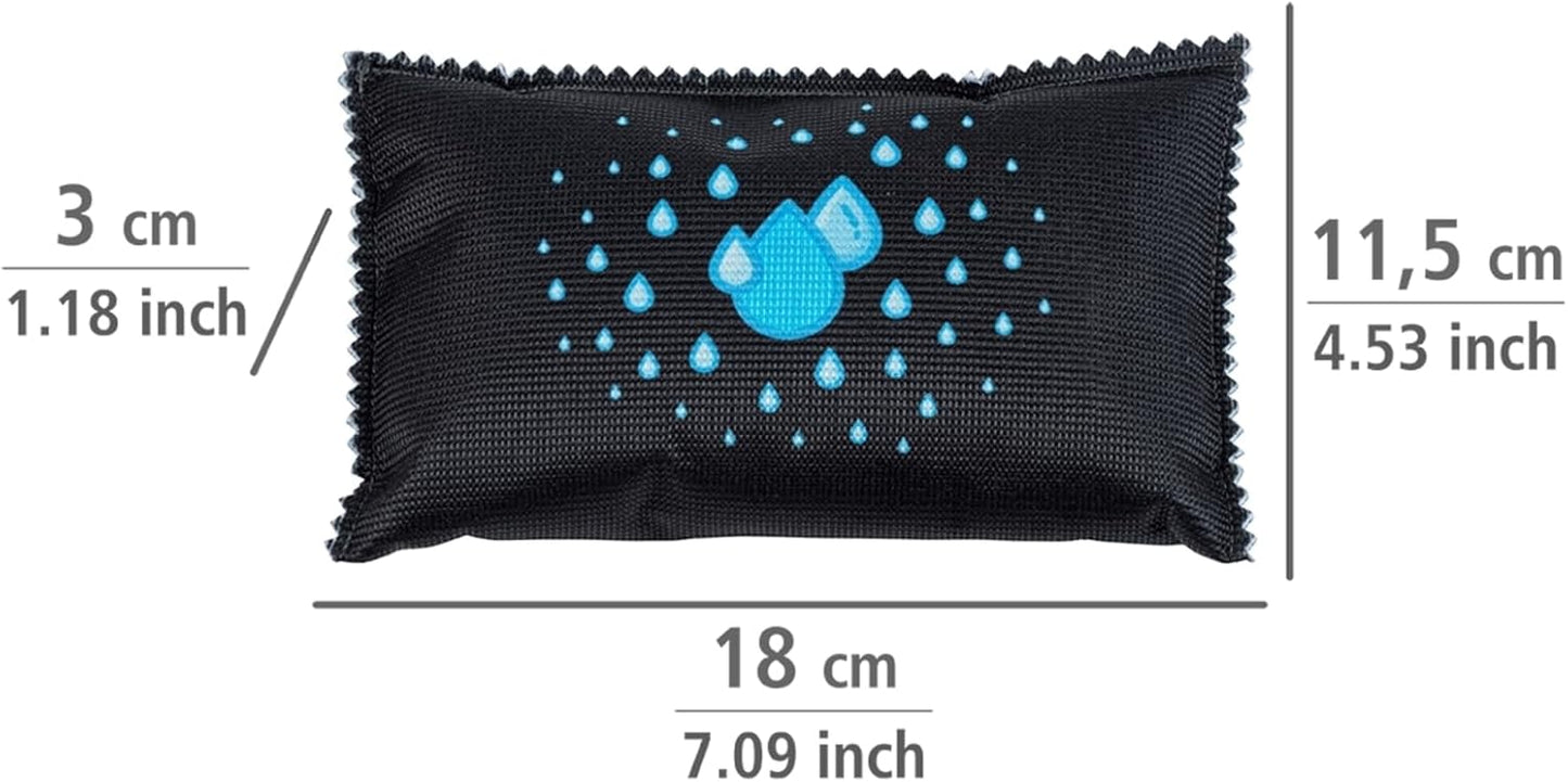 WENKO Auto-Entfeuchter mit Sättigungsanzeige 2er Set je 400g wiederverwendbar