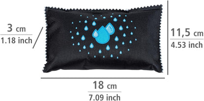 WENKO Auto-Entfeuchter mit Sättigungsanzeige 2er Set je 400g wiederverwendbar