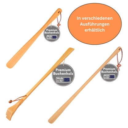 Schuhlöffel aus Buchenholz robuste Schuhanzieher Schuhanziehilfe