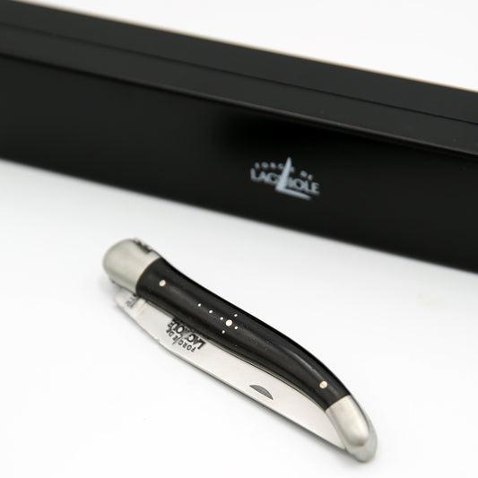 Forge de Laguiole pocket knife 12 cm satin ebony