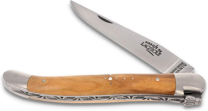 Forge de Laguiole Duo Gift Set Pocket Knife &amp; Sommelier Knife 11 cm Olive Wood Matte