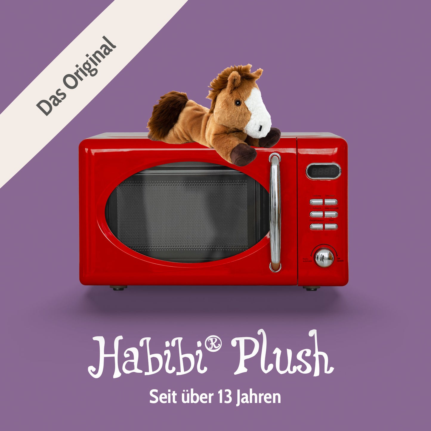 Habibi Plush Classic Wärmetier Pony Kuscheltier Wärmekissen Wärmflasche