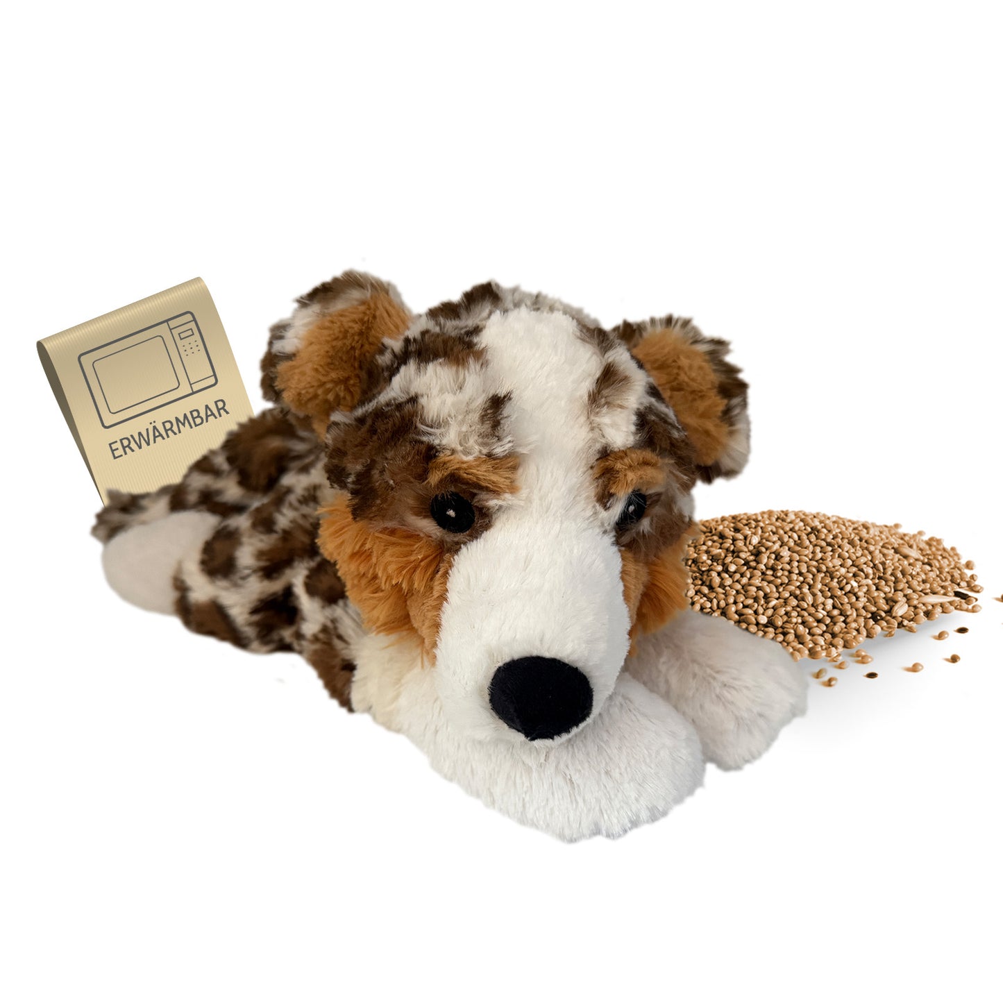 Habibi Plush Classic Wärmetier Australian Shepherd Kuscheltier Wärmekissen