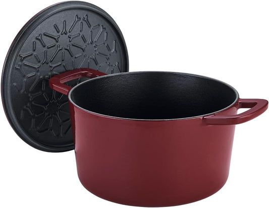 Fissler Moments Collection/Emaillierte Gusseisen-Bräter Ø 24 cm burgundrot