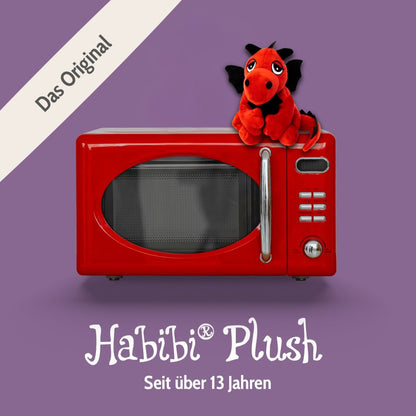 Habibi Plush Classic Warming Toy Lucky Dragon Red Cuddly Toy Heat Pad Hot Water Bottle