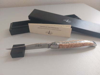 Forge de Laguiole Taschenmesser 12 cm Birke satiniert