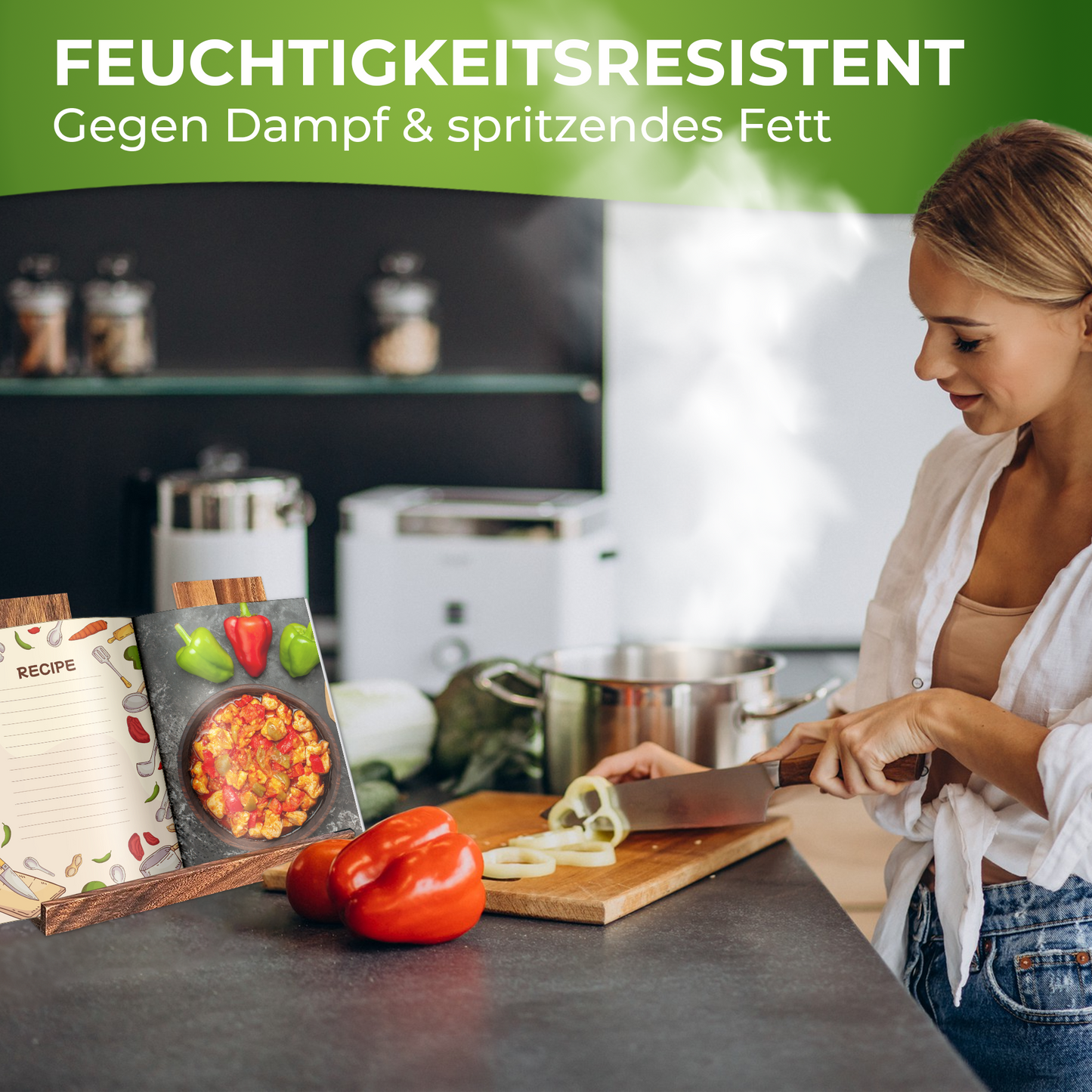 Zassenhaus cookbook holder acacia