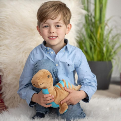 Habibi Plush Premium Wärmetier Dinosaurier herausnehmbares Körnerkissen