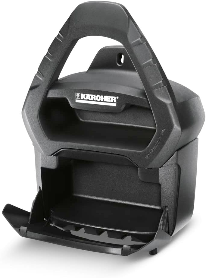 Kärcher hose holder with plastic box, black
