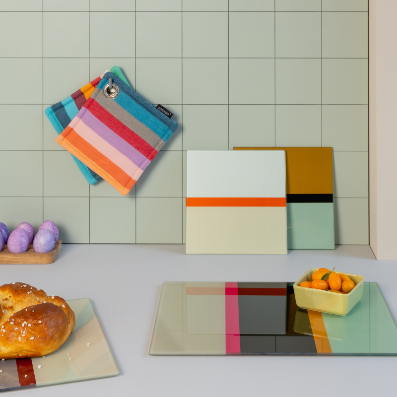 REMEMBER Topflappenset Nr. 2 Stilvolle, hitzebeständige Küchenhelfer im 2er-Set