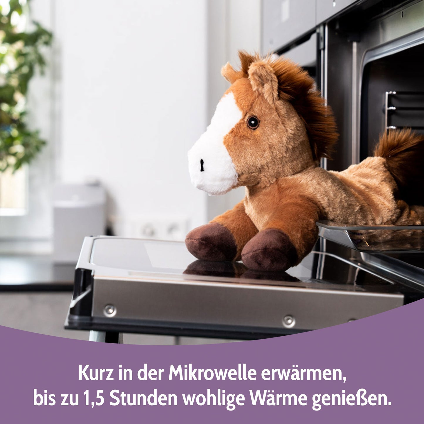 Habibi Plush Classic Wärmetier Pony Kuscheltier Wärmekissen Wärmflasche