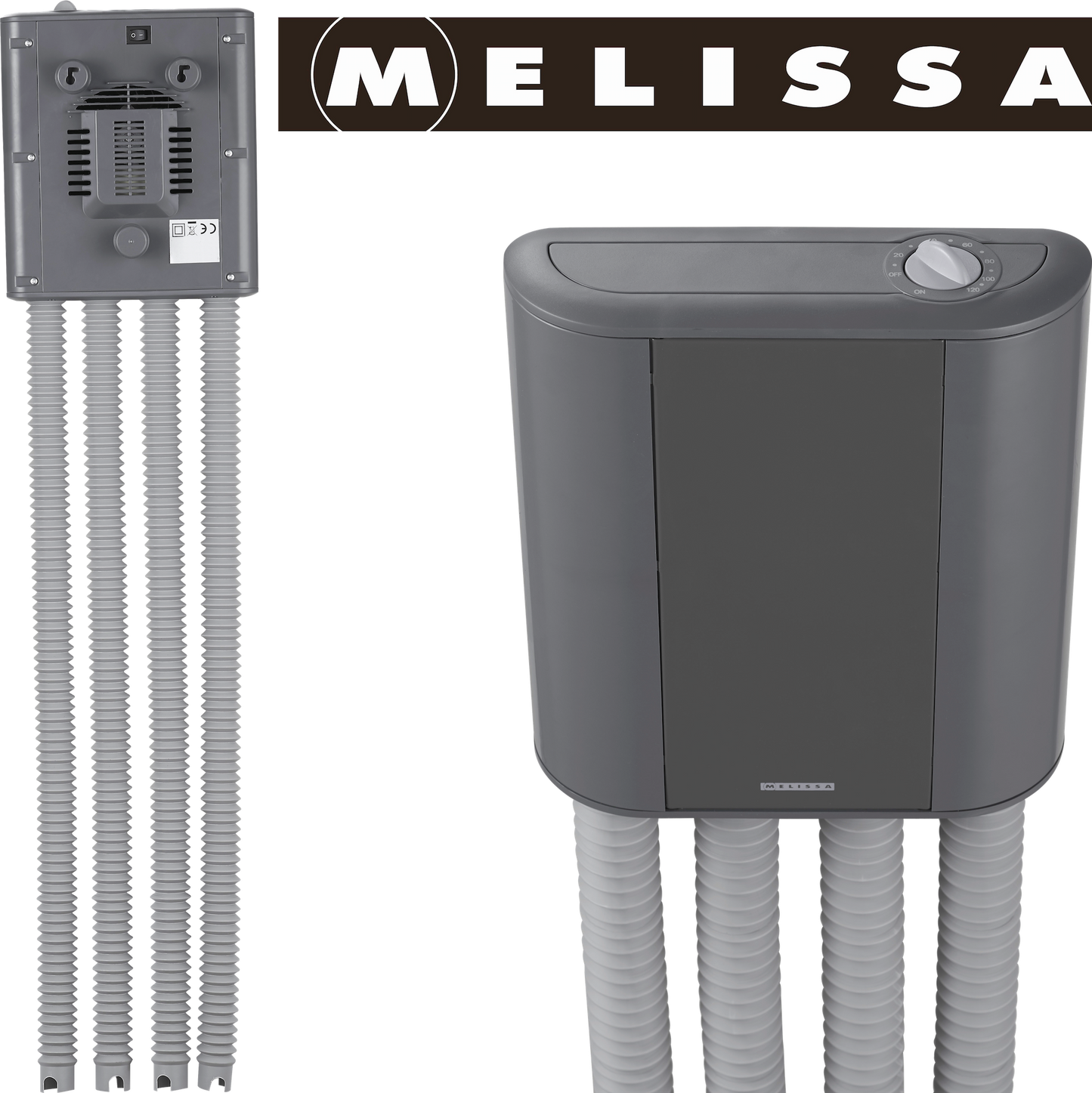 Adexi Schuh-Trockner grau für 2 Paar