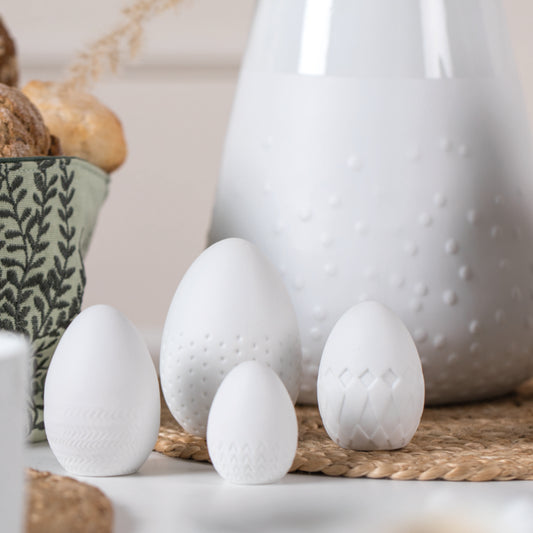 räder Easter porcelain eggs relief set of 4