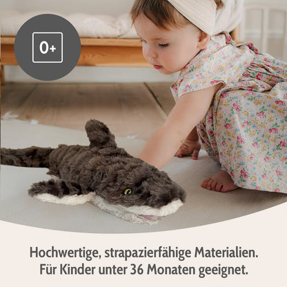 Habibi Plush Classic Wärmetier Hai Kuscheltier Wärmekissen Wärmflasche