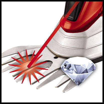 Einhell Akku Gras- und Strauchschere rot GE-CG 12 Li 1,5Ah Teleskopgriff