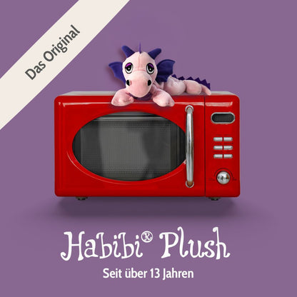 Habibi Plush Classic Wärmetier Glücksdrache rosa Kuscheltier Wärmekissen
