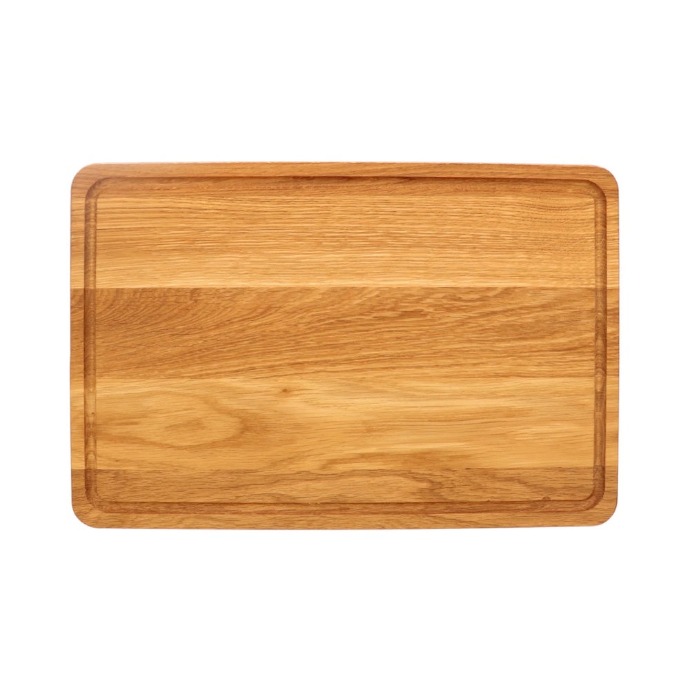 Hofmeister Schneidebrett Eichenholz 50 x 30 mit Saftrille