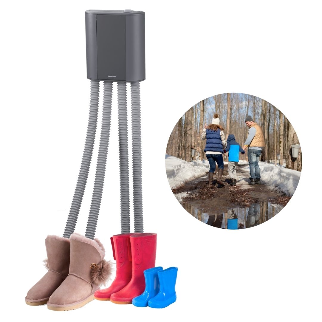 Adexi Schuh-Trockner grau für 2 Paar