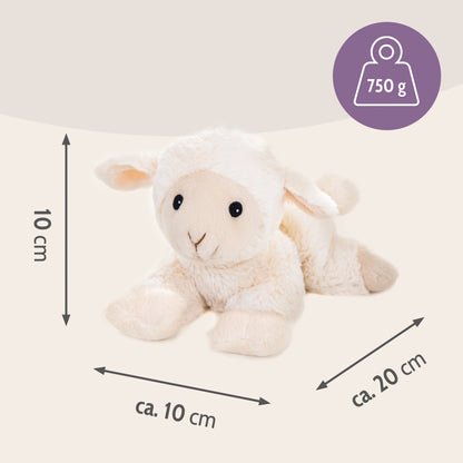 Habibi Plush Classic Wärmetier Lämmchen Kuscheltier Wärmekissen Wärmflasche