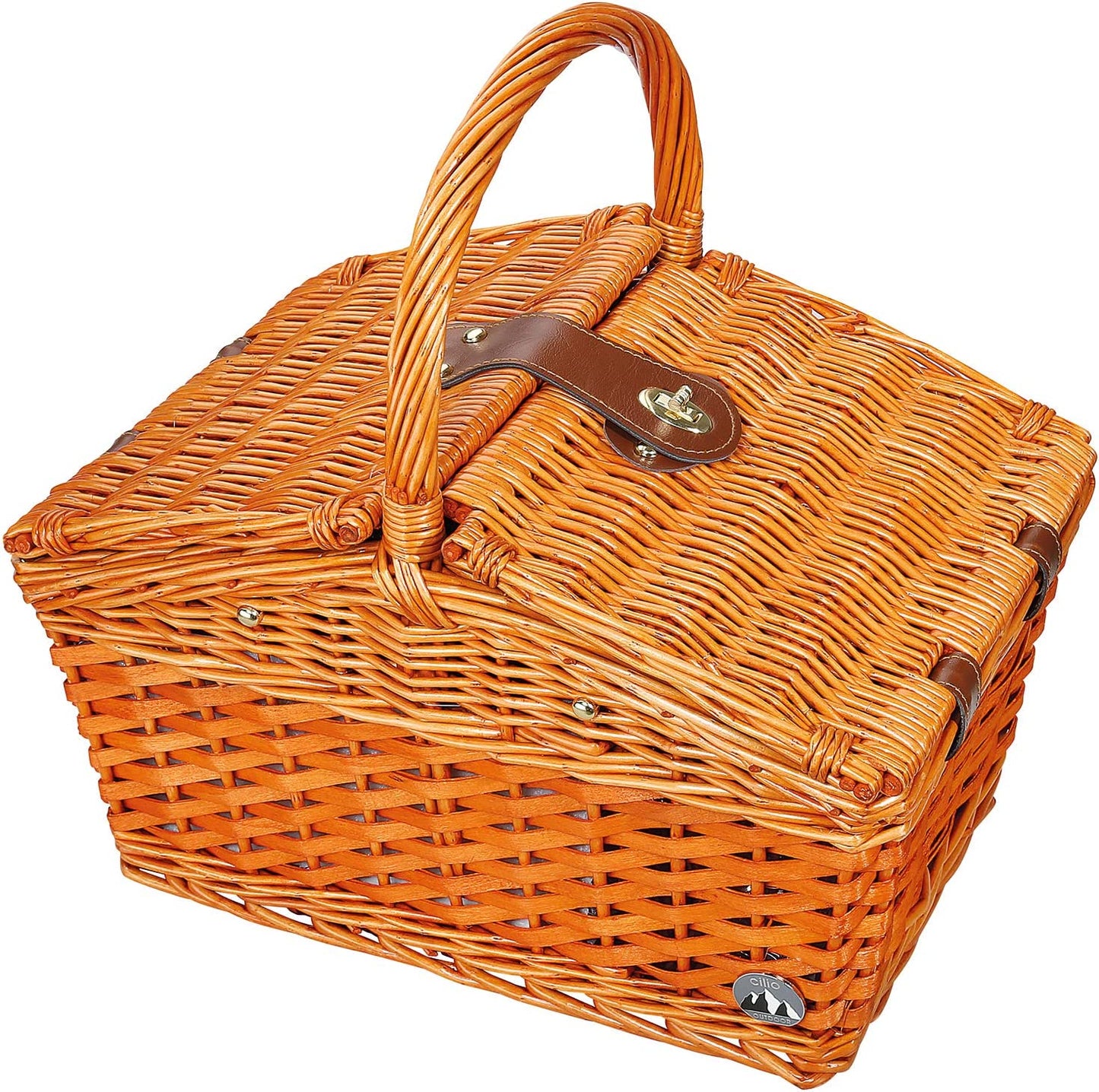 Cilio Picknick-Korb Salerno rotbraun