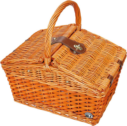 Cilio Picknick-Korb Salerno rotbraun